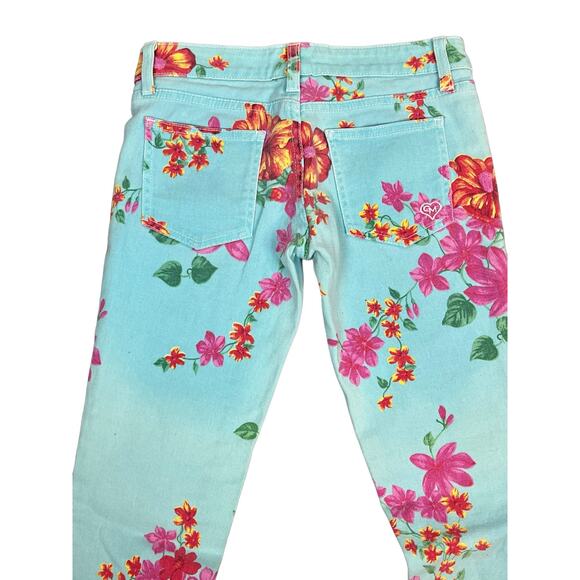 Car Mar Womens Jeans Carmar Floral Stretch Denim Pants sz 24 - Picture 6 of 6